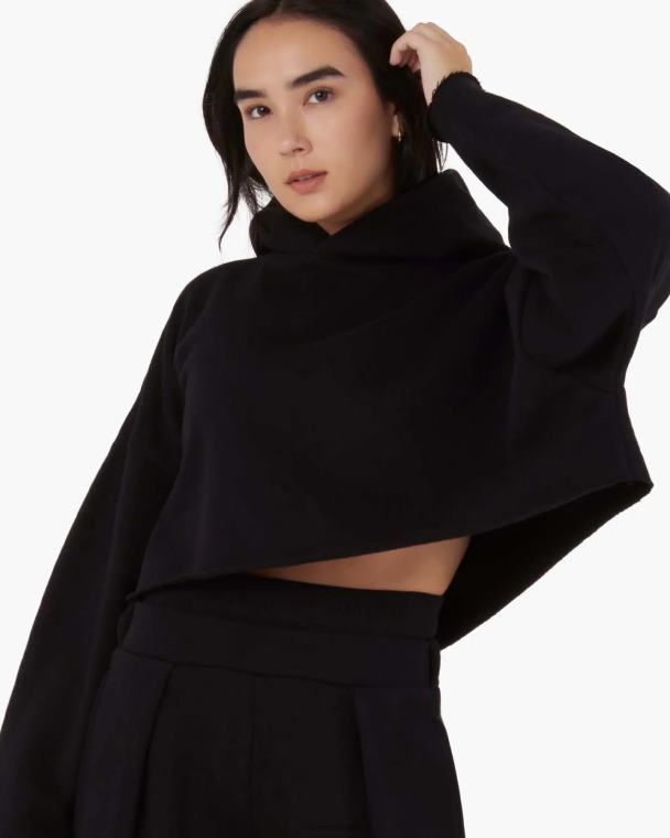 שָׁחוֹר TKEES קפוצ'ון קצוץ צמר ליבה הַלבָּשָׁה B2006161