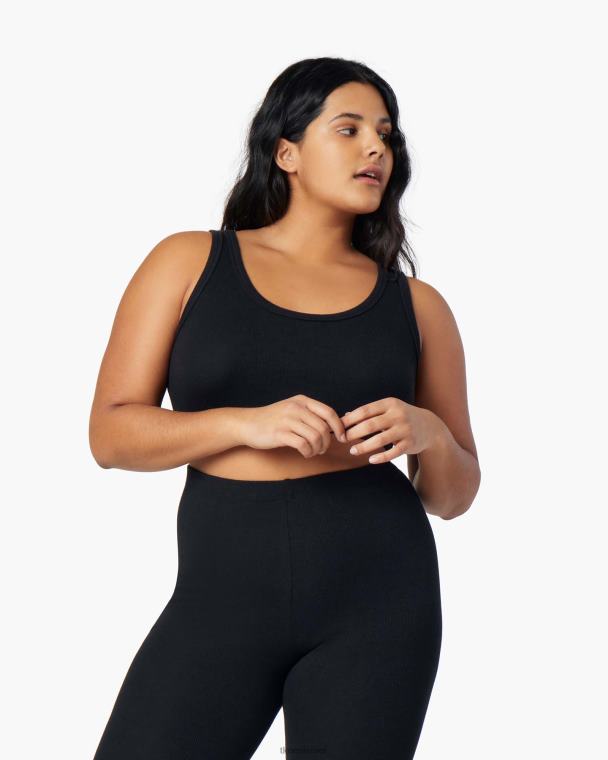 שָׁחוֹר TKEES חזיית טנק דו כיוונית סופר צלעות הַלבָּשָׁה B2006200