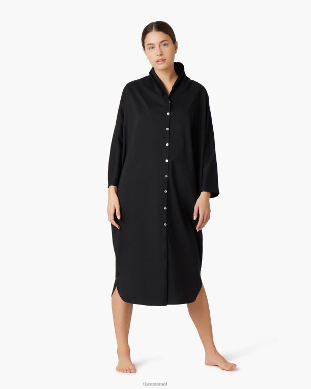 שָׁחוֹר TKEES שמלת פופלין הַלבָּשָׁה B2006217