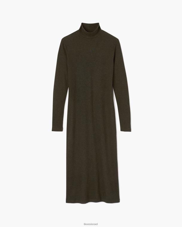 אֵזוֹב TKEES שמלת צווארון גולף סופר צלעות הַלבָּשָׁה B2006220