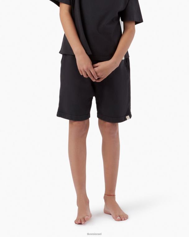 שחור וינטג' TKEES ק קצר הַלבָּשָׁה B2006281