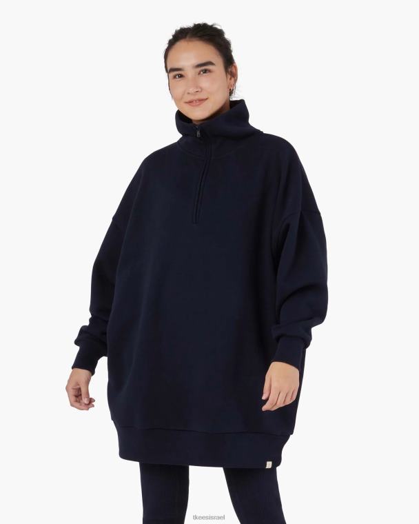 צי חצות TKEES חצי רוכסן אוברסייז core פליס הַלבָּשָׁה B2006175